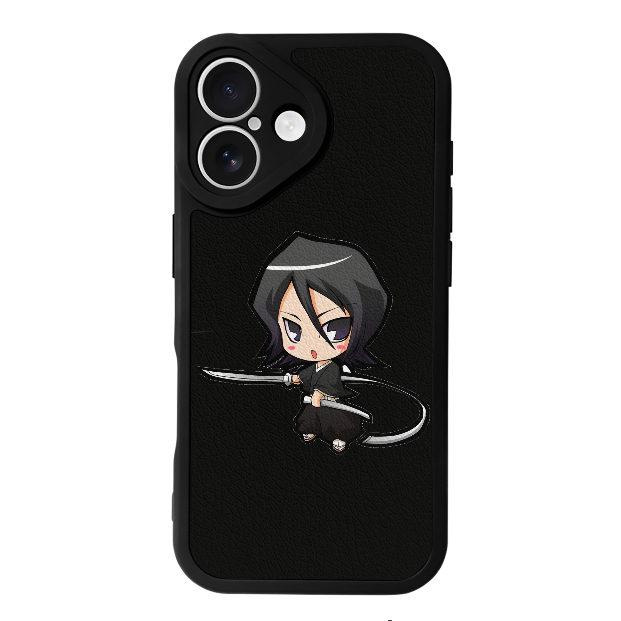 （画像用） ブリーチ 朽木ルキア BLEACH Kuchiki Rukia 【iPhone 16シリーズ対応】シリコンスマホケース（レザー調） 材質：シリコン